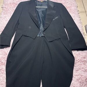 Pierre Cardin Black Tailcoat Tuxedo Set